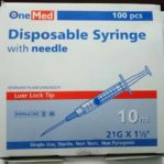 Disposible Syringe 10 cc Box/100’s