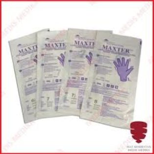 Latex Steril Surgical Glove No. 6,-6,5-7,-7,5-8 Box/50’s