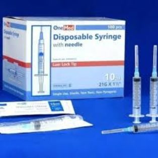 disposable syringe 10 cc 12 box