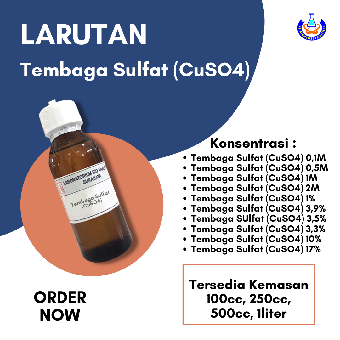 Tembaga Sulfat (CuSO4) 2M